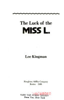 The Luck of the Miss L. cover