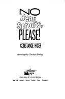 No Bean Sprouts, Please! cover