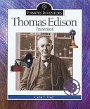 Thomas Edison: Inventor cover