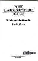 Claudia and the New Girl cover