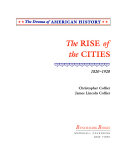The Rise of the Cities:1820-1920 cover