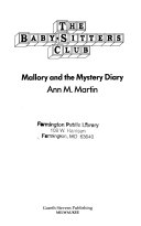 Mallory and the Mystery Diary cover