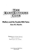 Mallory and the Trouble with Twins cover