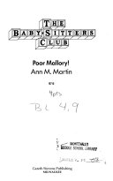 Poor Mallory! cover