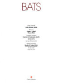 Bats (Creative Ed.) cover