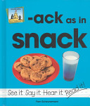 -ack as in Snack cover
