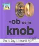-ob as in Knob cover
