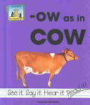 -ow as in Cow cover