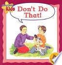 Don't Do That! cover