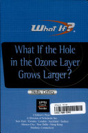 What If the Hole in the Ozone Layer Grows Larger? cover