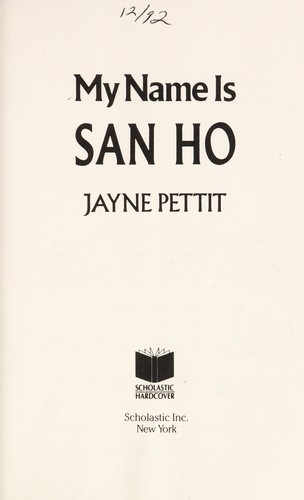 My Name Is San Ho cover