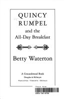 Quincy Rumpel and the All-Day Breakfast cover