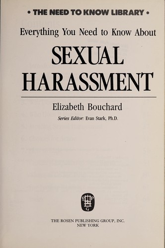 Everything You Need to Know About Sexual Harassment cover