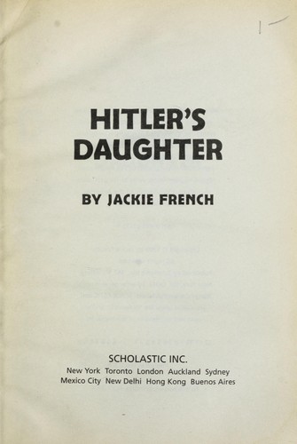 Hitler's Daughter cover