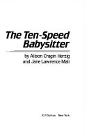 The Ten-Speed Babysitter cover