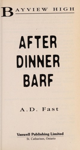 After Dinner Barf cover