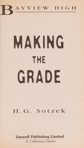 Making the Grade cover