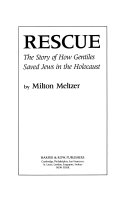 Rescue: The Story of How Gentiles Saved Jews in the Holocaust cover
