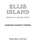 Ellis Island: Gateway to the New World cover