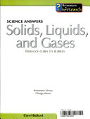 Solids, Liquids, and Gases: From Ice Cubes to Bubbles cover