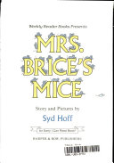Mrs. Brice's Mice cover