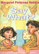 Say What? cover