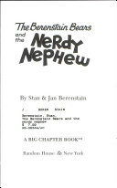 The Berenstain Bears and the Nerdy Nephew cover