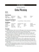 Global Warming cover