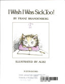 I Wish I Was Sick, Too! cover