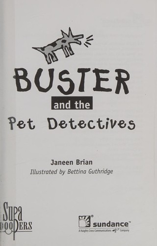 Buster and the Pet Detectives cover