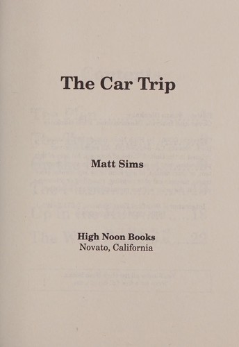 The Car Trip cover