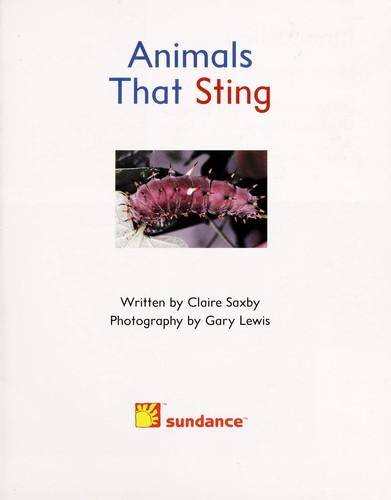 Animals That Sting cover