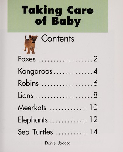 Taking Care of Baby cover