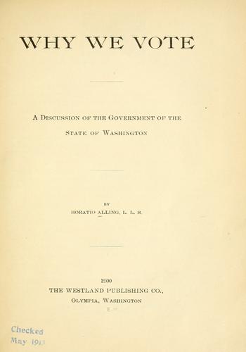 We Vote cover
