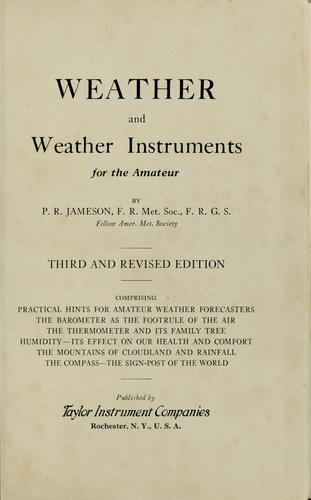 Weather Instruments cover