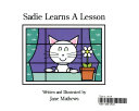 Sadie Learns a Lesson cover