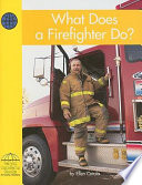What Does a Firefighter Do? cover