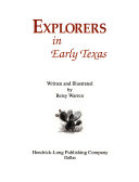Explorers in Early Texas cover