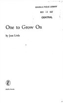 One to Grow On cover
