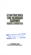 The Klingon Gambit cover