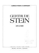 Gertrude Stein cover