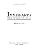 Immigrants Who Returned Home cover