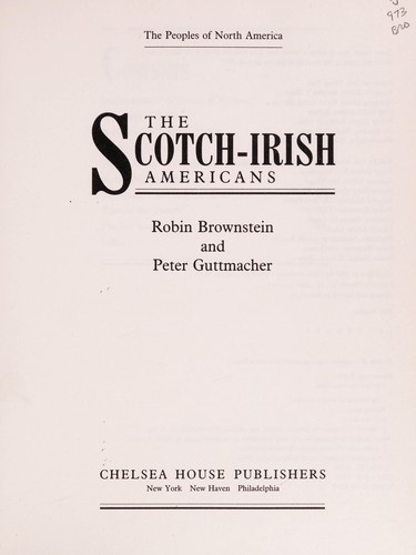 The Scotch-Irish Americans cover