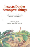 Insects Do the Strangest Things cover