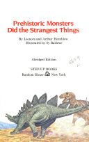 Prehistoric Monsters Did the Strangest Things cover
