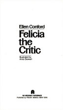 Felicia the Critic cover