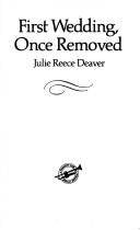 First Wedding, Once Removed cover