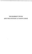 The Bobbsey Twins and the Mystery at Snow Lodge cover