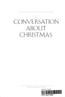 A Conversation About Christmas cover