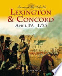 Lexington and Concord, April 19, 1775 cover